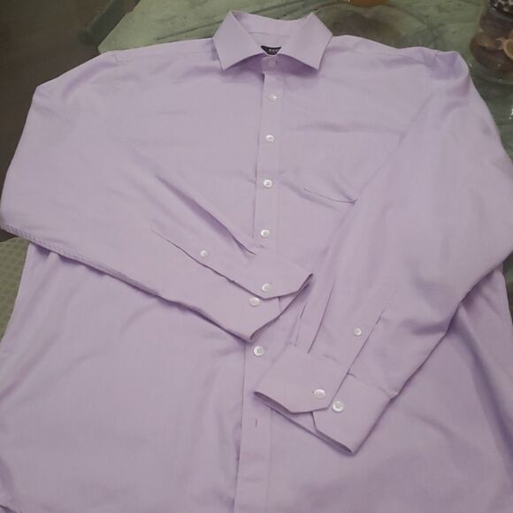 ECCOLO COTTON BLEND DRESS SHIRT - Picture 2 of 3
